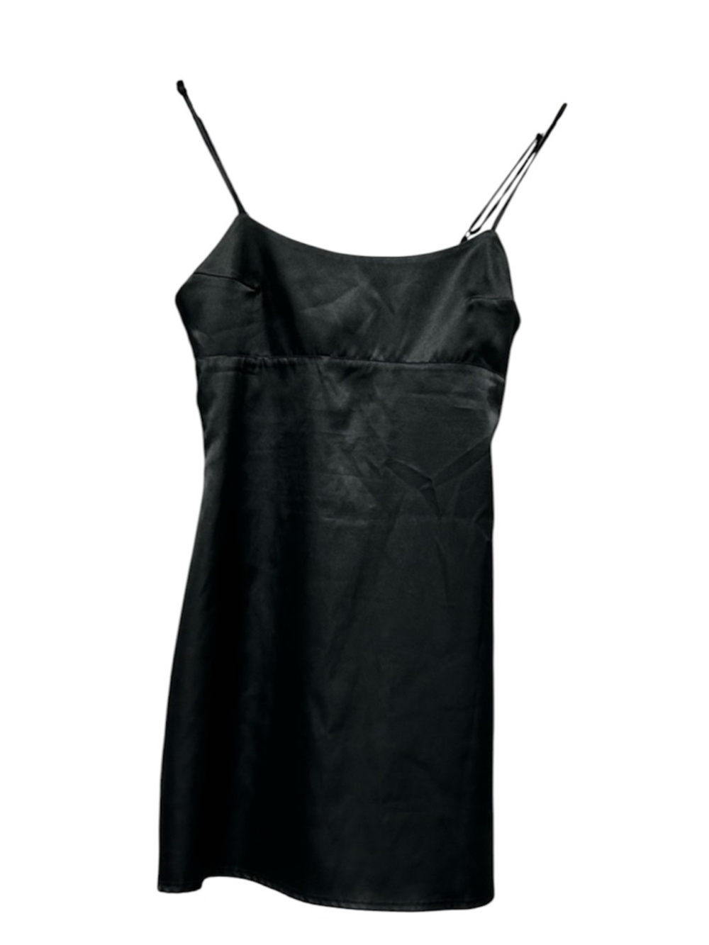 JOSIE NATORI Black Slip Dress